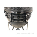 SS and steel ceramic kamado grill mini